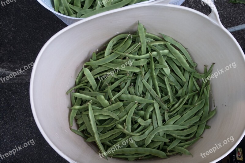 Beans Food Vegetable Green Market