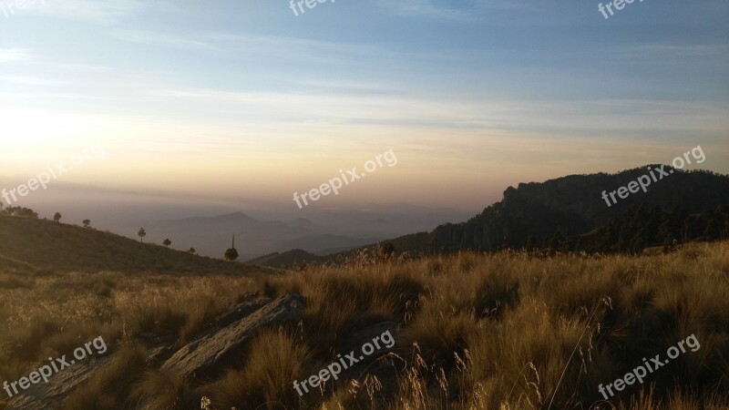 Iztaccíhuatl Landscape Volcano Mountain Nature