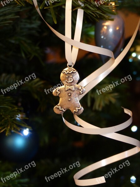 Snowman Gingerbread Maennele Decoration Christmas