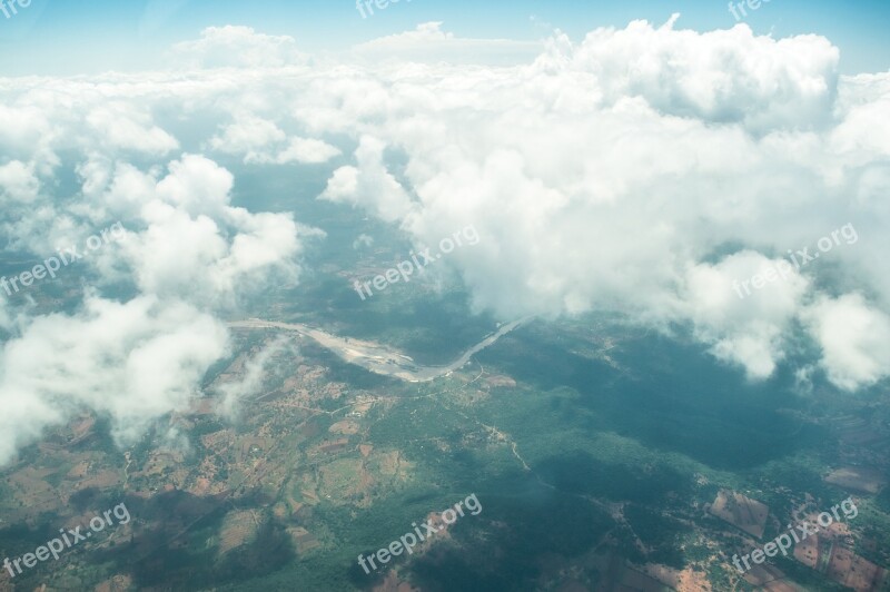 Aerial Clouds Sky Travel Cloudscape