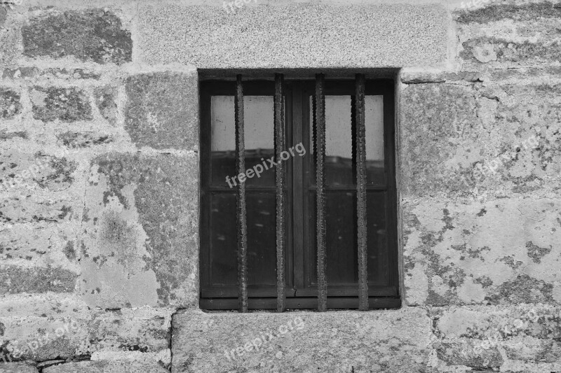 Wall Architecture Window Stones Bars