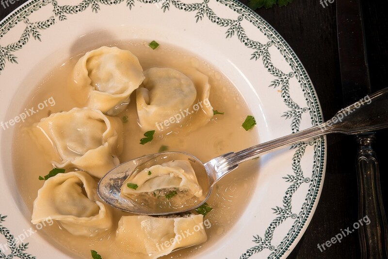 Food Ravioli Flat Dinner Chausson Aux Pommes