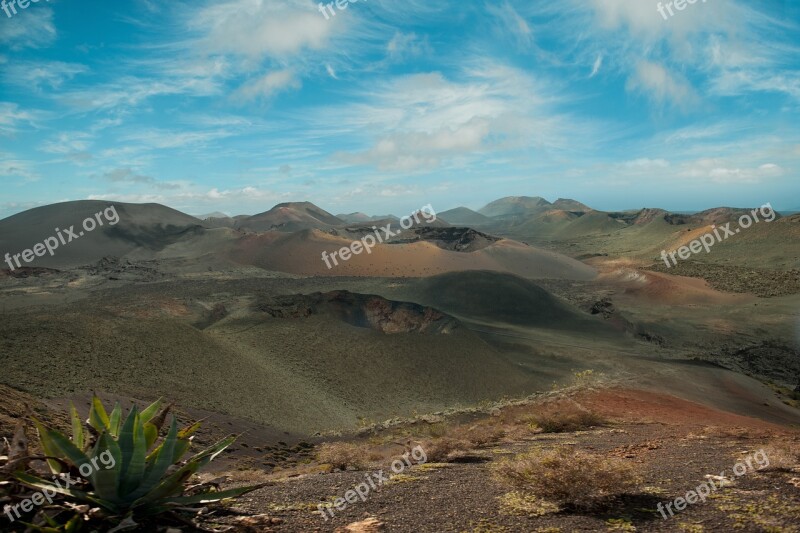 Landscape Mountain Desert Nature Panorama