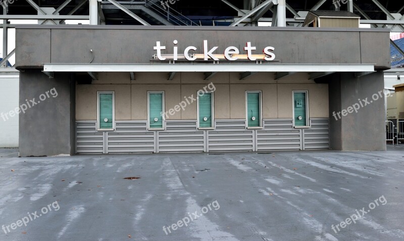 Ticket Booth Sign Tickets Sell Sporting Event