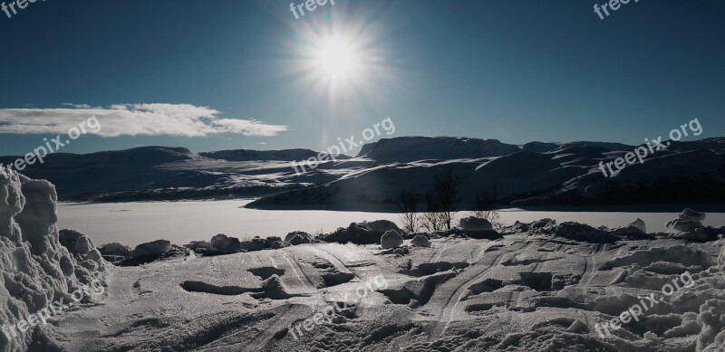 The Nature Of The Panorama Landscape Winter Free Photos