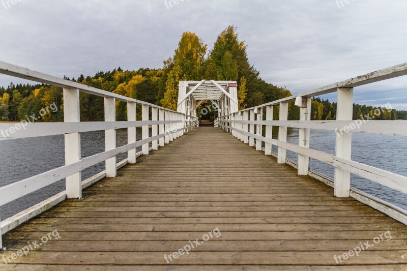 Bridge Nature Tree Architecture Wooden