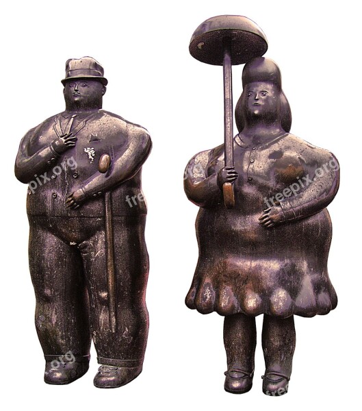 Woman Man Pair Sculpture Statue