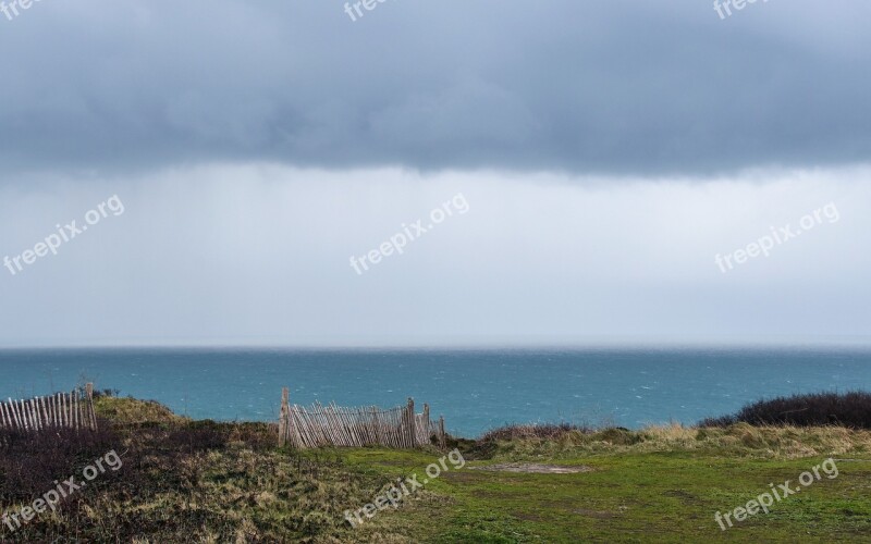 Sky Sea Cloud Landscape Grass