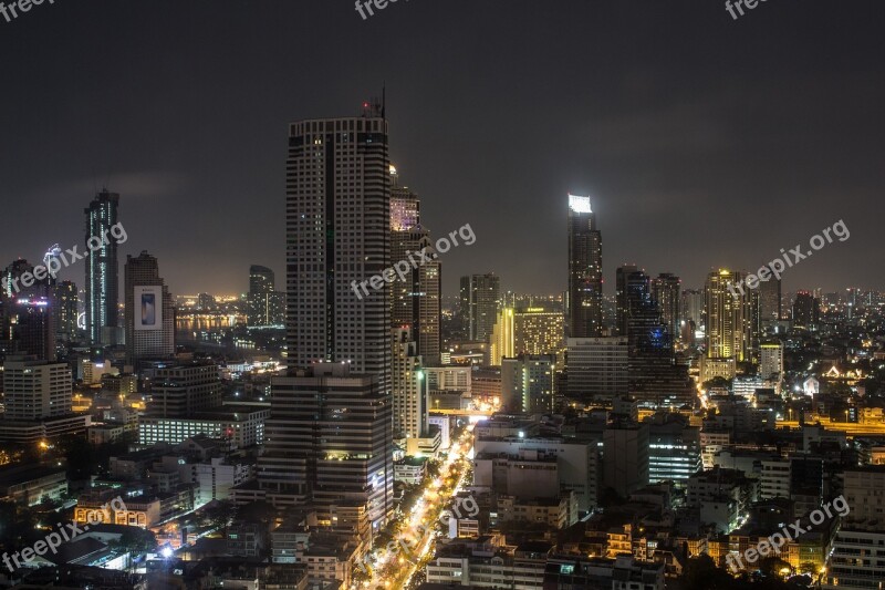 City Skyscraper Urban Landscape Skyline Town Center