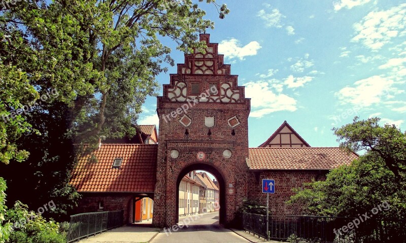 Architecture Old Sky Stone Gate Free Photos