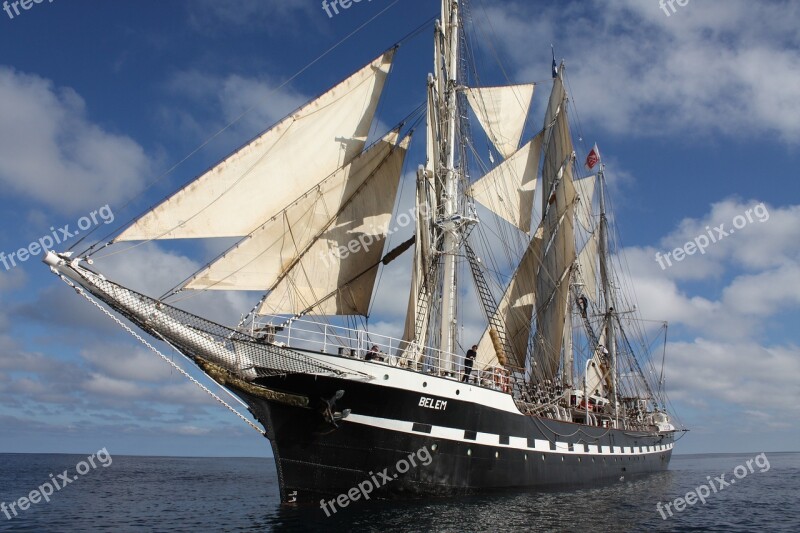 Sailboat Belem Sails Free Photos