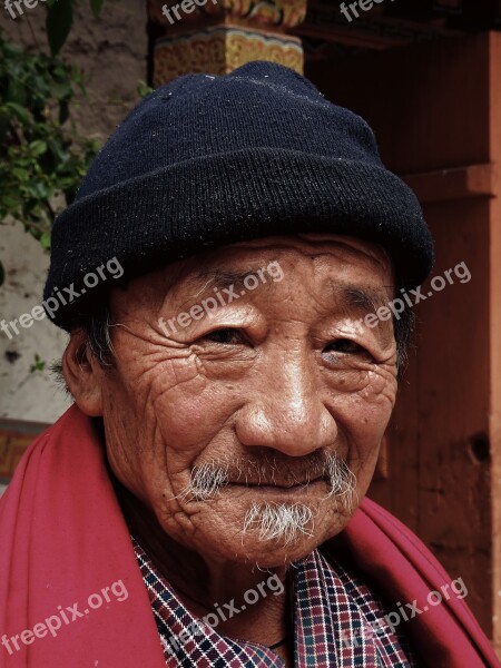 People Portrait Adult Lid Elderly