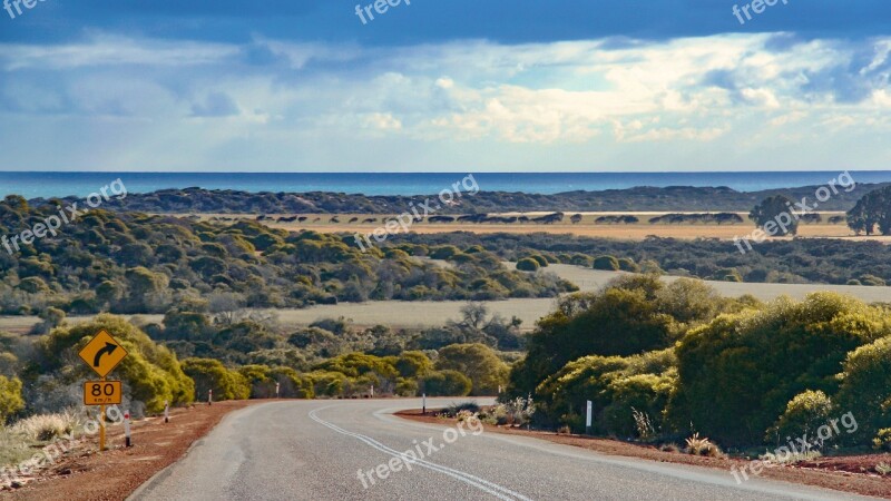 Nature Travel Panorama Sky Road