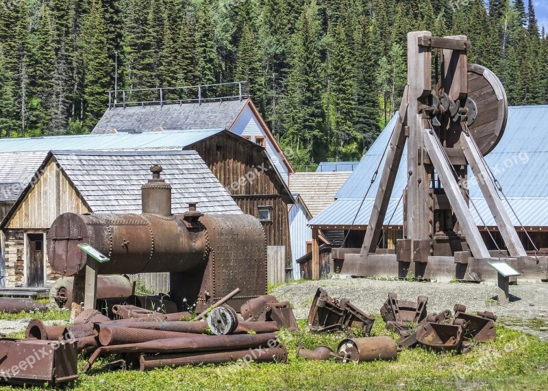 Barkerville Gold Mine Town Wild West Wooden