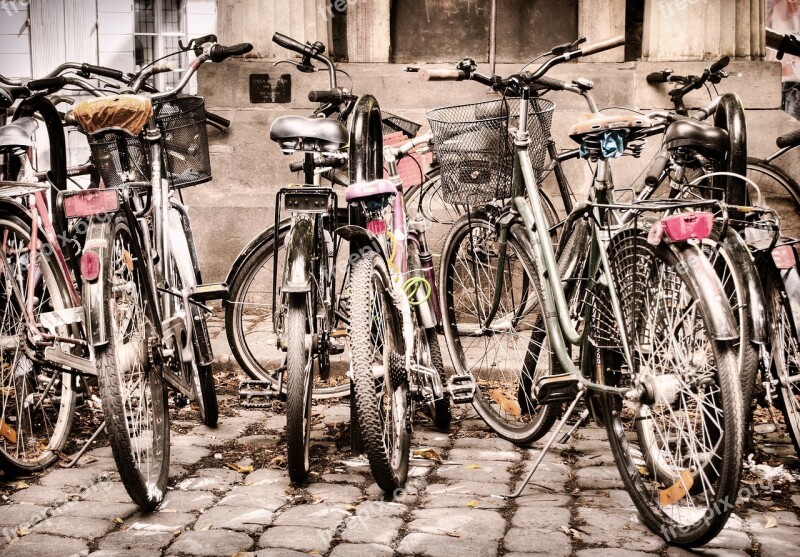 Wheel Bike Street Transportation System Old