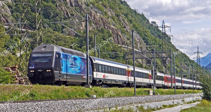 Express Train Swiss Federal Railways Sbb Cff Ffs