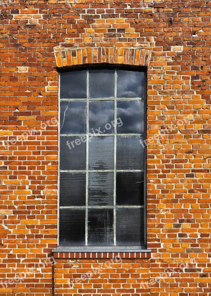 Brick Wall Window Metal Window Brick Wall