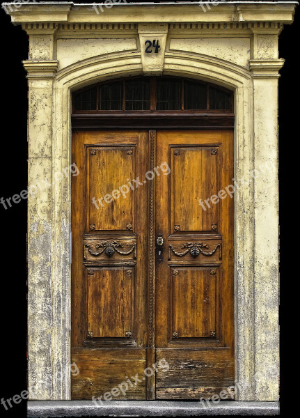 Sand-stone Portal Portal Old Door Art Nouveau Door