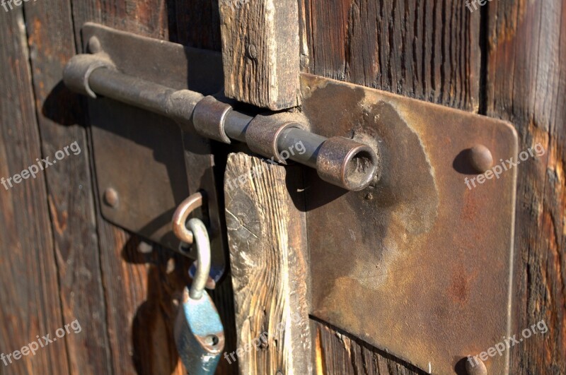 Gateway Lock Old Door Free Photos