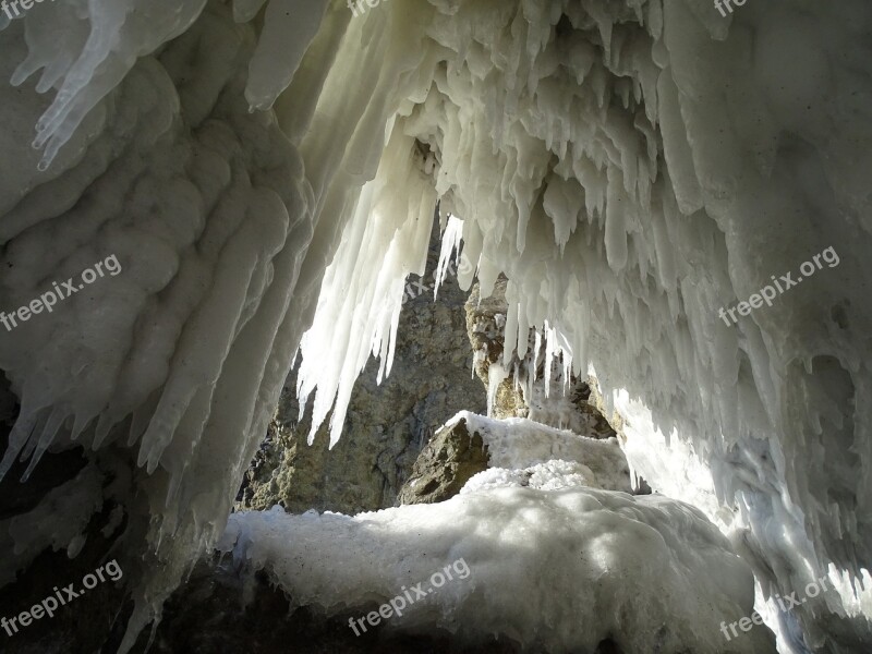 The Pacific Ocean Beach Icicles Coast Frazil