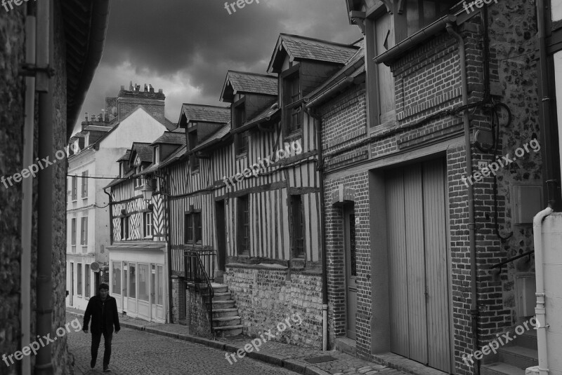 Street Architecture Black And White Lane Heritage