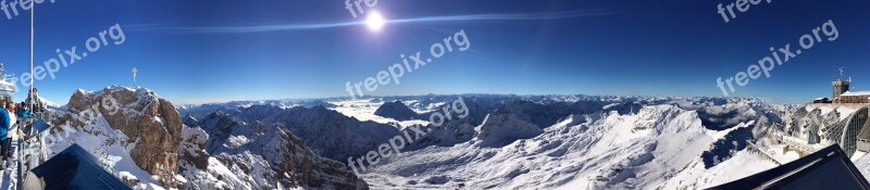 Snow Panoramic Image Panorama Nature Free Photos