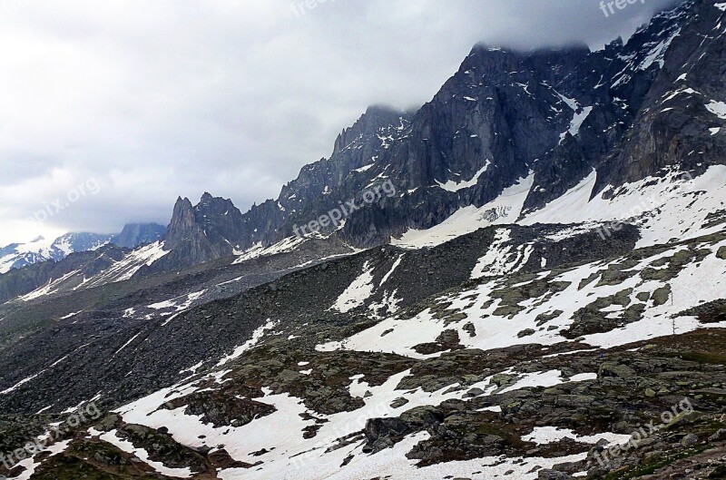 France Alpe Haute Savoie Snow Mountain