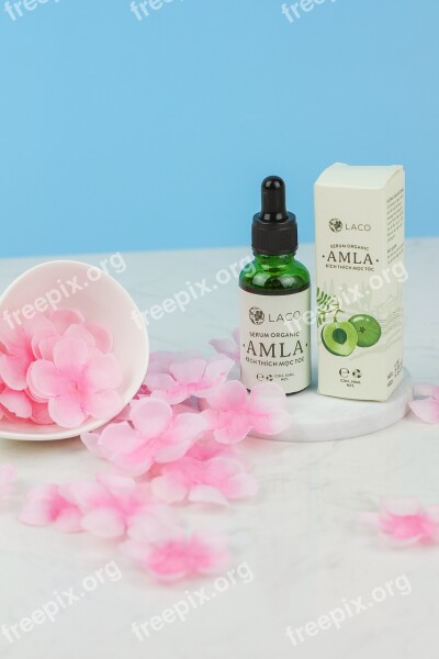 Oil Amla Cherry Flowers Products Layout