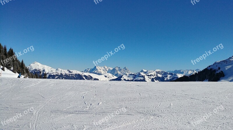 Snow Winter Mountain Cold Panoramic Image