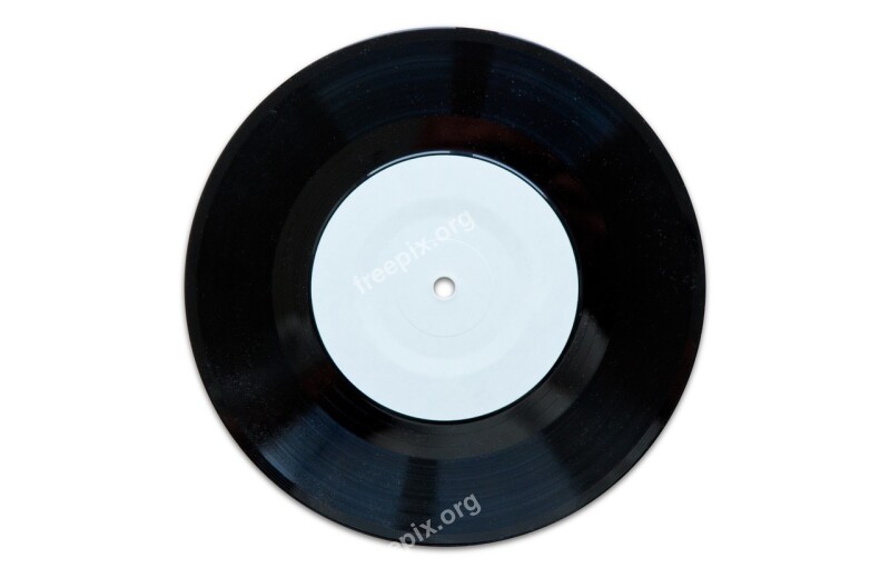 Sound Round Phonograph Record 45 Rpm Music