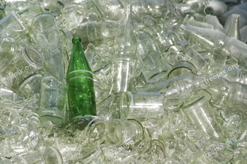 Glass Bottle Crystal Background Drink