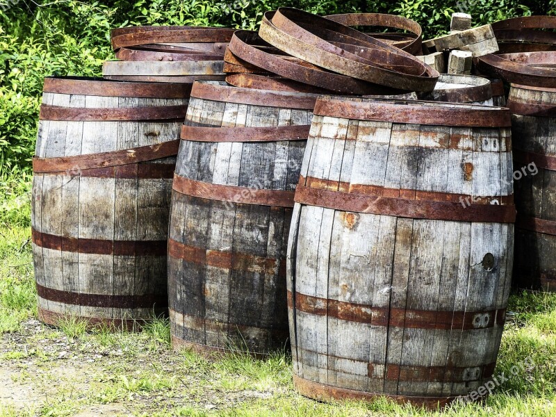 Kegs Wooden Barrel Wood Old