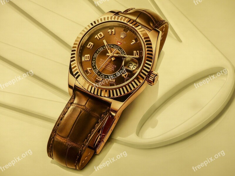 Rolex Watch Time Luxury Clock