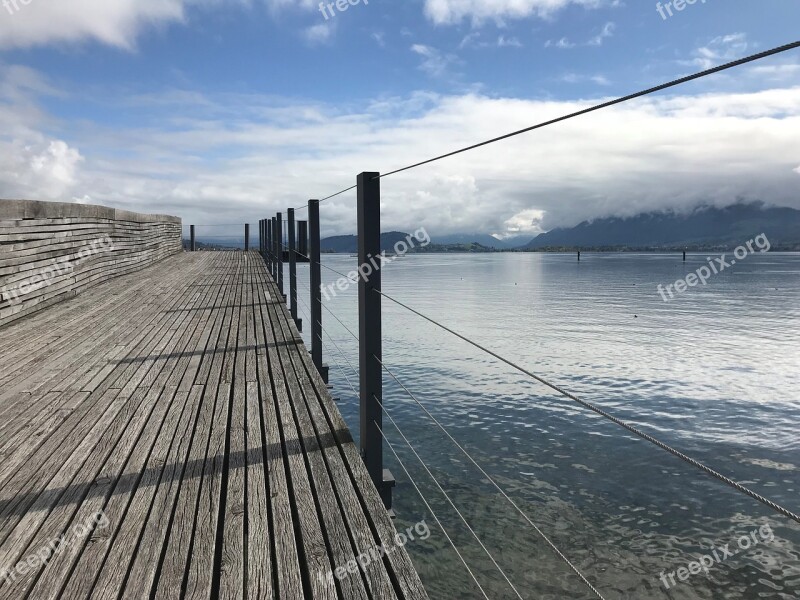 Sky Nature Zurich Lake Mountains