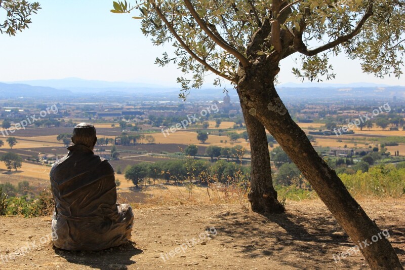 Umbria Landscape St Francis Vista Italy