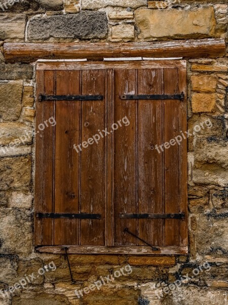 Window Old Weathered Aged Damaged