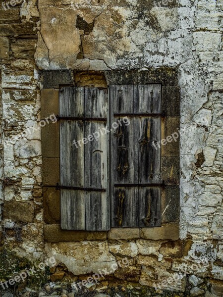 Window Old Weathered Aged Damaged