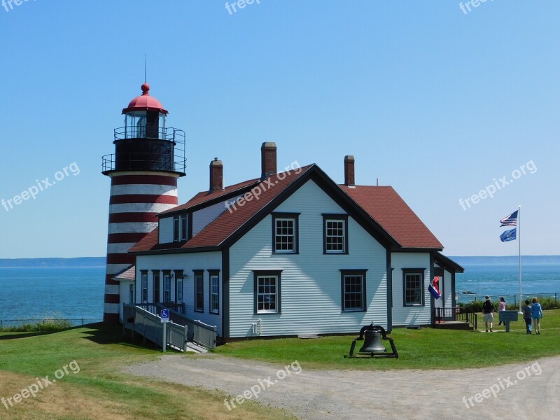 West Quoddy Lighthouse Maine Lighthouse Coast Tourism