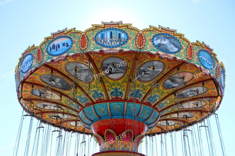 Sea Swings Fun Travel Traditional Amusement Park