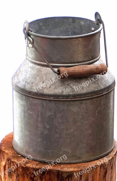 Milk Can Rusty Container Steel Old