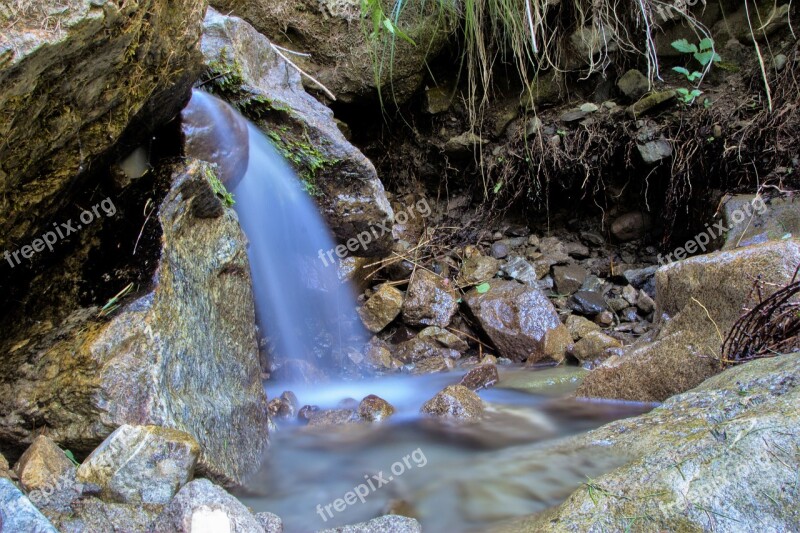 Water Nature Cascade Roche Creek