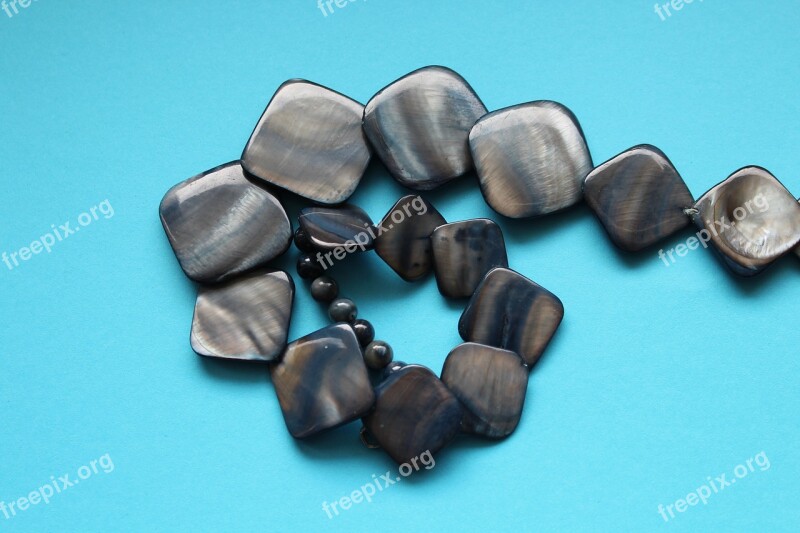 Chaplet Old Squares Artificial Stones Jewelry