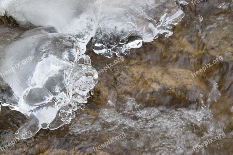 Nature Body Of Water Roche Ice Frozen