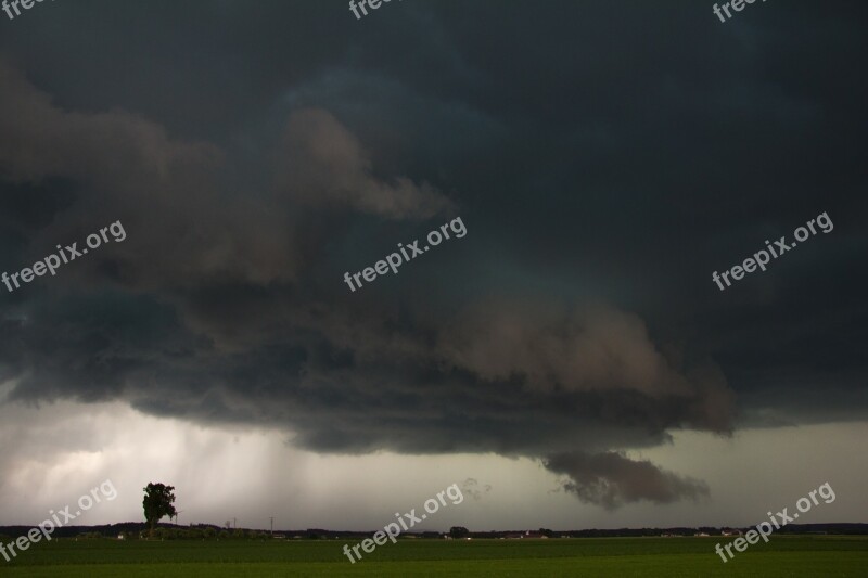 Forward Landscape Rain Thunderstorm Weather