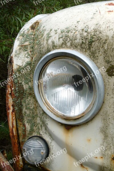 Lighthouse Car Old Rusty Renault 4