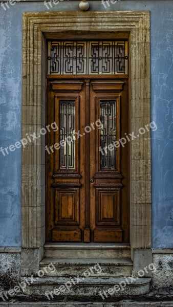 Door Old Building Entrance Cyprus