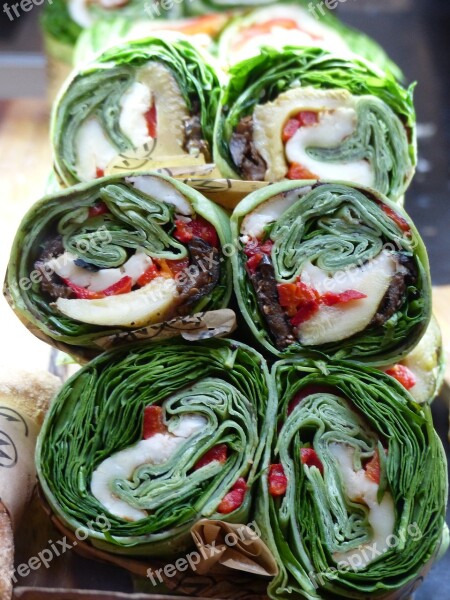 Food Wraps Delicious Meal Fresh Cuisine