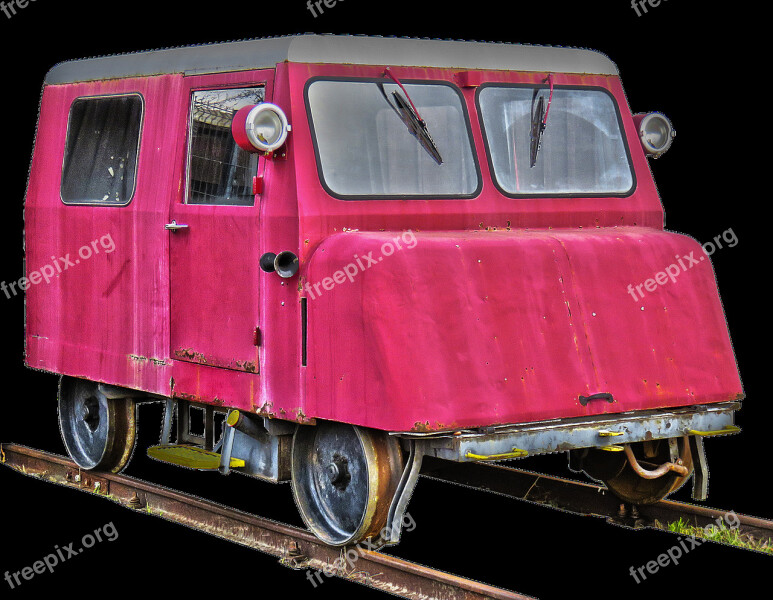 Motor Draisine Vehicle Rail Vehicle Old Historically