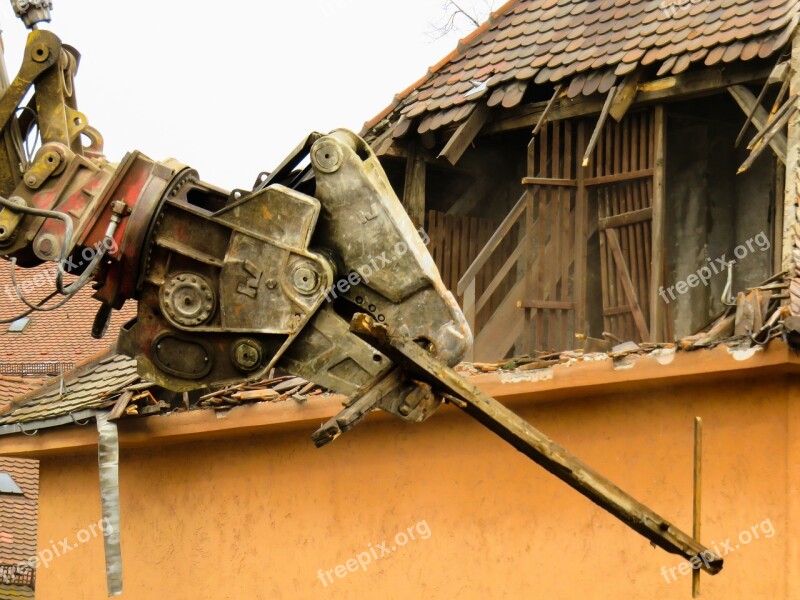 Architecture Building House Crash Old