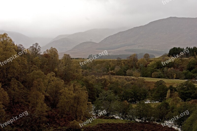 Scotland Landscape Autumn Nature Scottish